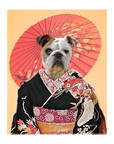 Lienzo personalizado para mascotas 'Memorias de una Doggeisha'