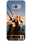 Funda personalizada para teléfono con 2 mascotas 'Titanic Doggos'