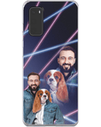 Funda para teléfono personalizada Lazer Portrait Pet (femenino)/humano (masculino) de los años 80