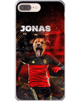 Funda para móvil personalizada 'Belgium Doggos Soccer'