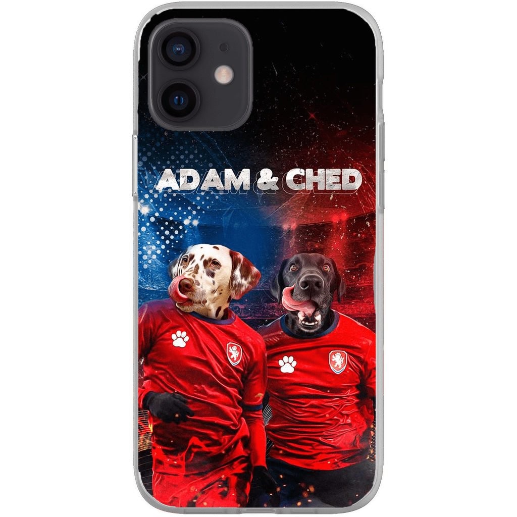 Funda personalizada para teléfono con 2 mascotas &#39;Czech Doggos&#39;