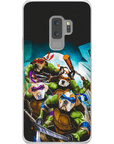 Funda personalizada para teléfono con 4 mascotas 'Teenage Mutant Ninja Doggos'