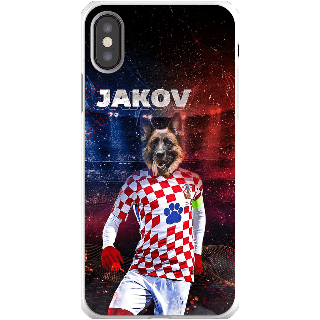 Funda para móvil personalizada &#39;Croacia Doggos Soccer&#39;