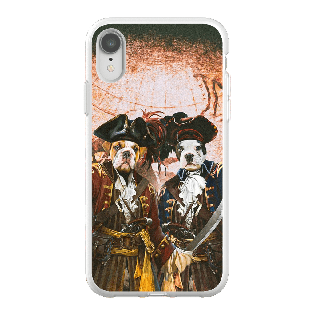 Funda personalizada para teléfono con 2 mascotas &#39;Los Piratas&#39;