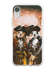 Funda personalizada para teléfono con 2 mascotas 'Los Piratas'