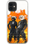 Funda personalizada para teléfono con 2 mascotas 'Charlie's Doggos'