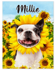 Póster Mascota personalizada 'El Girasol'