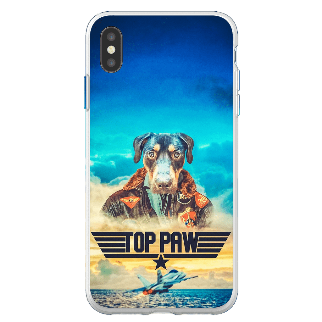 Funda para teléfono personalizada &#39;Top Paw&#39;