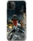 Funda personalizada para teléfono con 2 mascotas 'Bat Dog &amp; Robpaw'