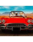 Póster personalizado para 3 mascotas 'The Classic Paw-Vette'