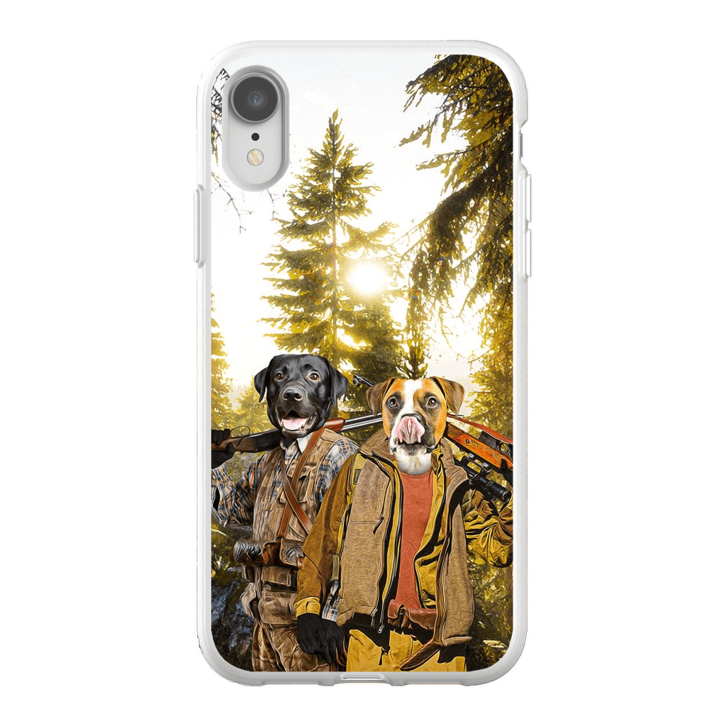 Funda personalizada para teléfono con 2 mascotas &#39;The Hunters&#39;