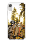 Funda personalizada para teléfono con 2 mascotas 'The Hunters'