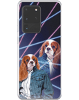 Funda personalizada para teléfono con mascota 'Lazer Portrait (femenino) de los años 80'