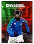 Póster Mascota personalizada 'Italia Doggos Soccer'