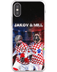 'Croatia Doggos' Funda personalizada para teléfono con 2 mascotas