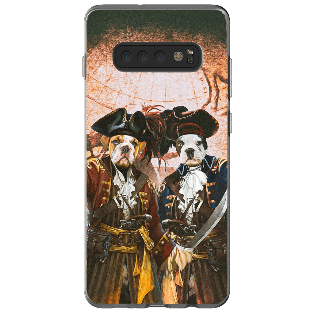 Funda personalizada para teléfono con 2 mascotas &#39;Los Piratas&#39;