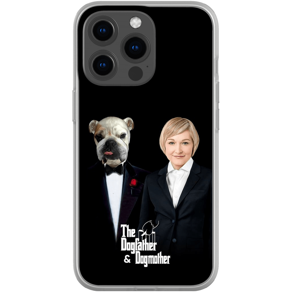 Funda personalizada para teléfono humano o mascota &#39;The Dogfather &amp;amp; Dogmother&#39;