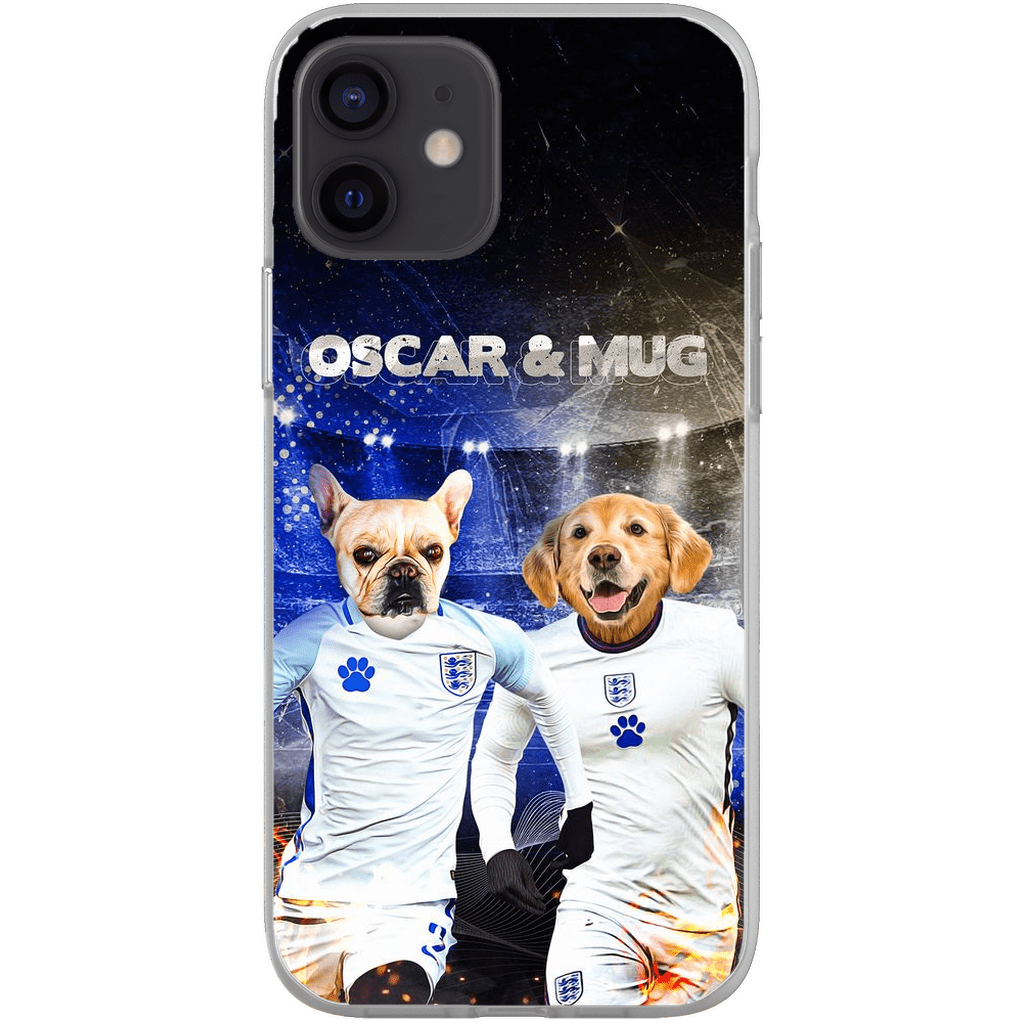 Funda personalizada para teléfono con 2 mascotas &#39;England Doggos&#39;