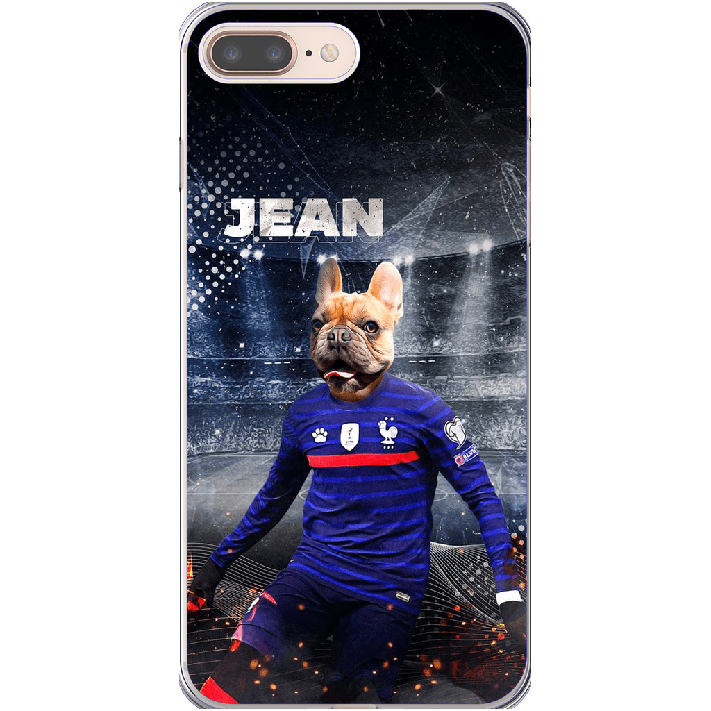 Funda para teléfono personalizada &#39;France Doggos Soccer&#39;