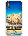 Funda personalizada para teléfono con 2 mascotas 'Top Paw'