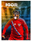 Póster Mascota personalizada 'Russia Doggos Soccer'