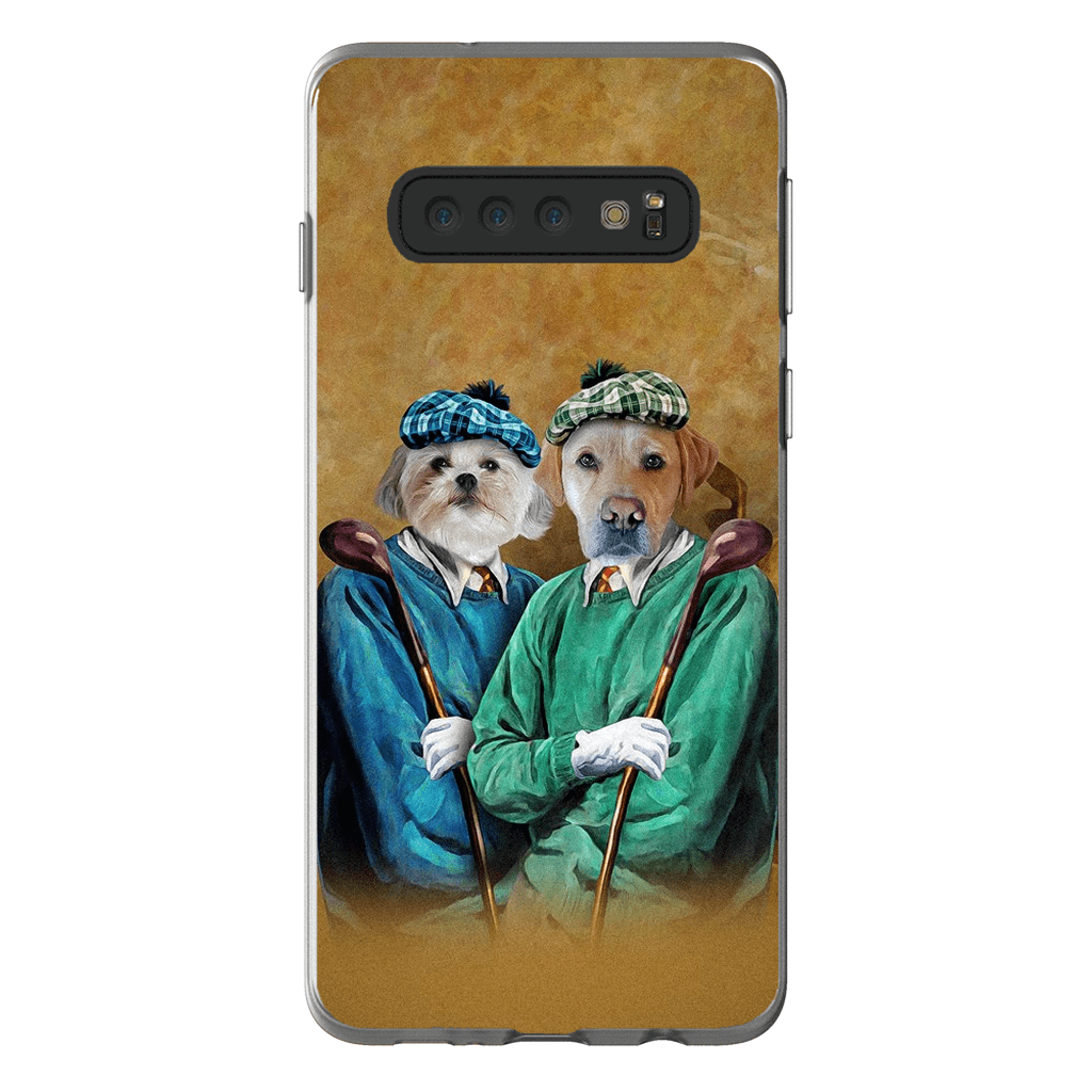 Funda personalizada para teléfono con 2 mascotas &#39;The Golfers&#39;