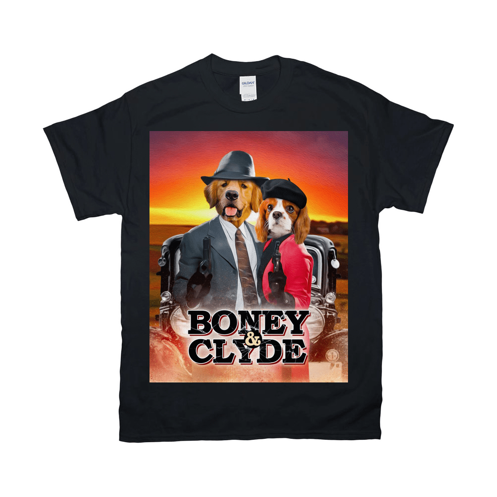 Camiseta personalizada con 2 mascotas &#39;Boney and Clyde&#39;