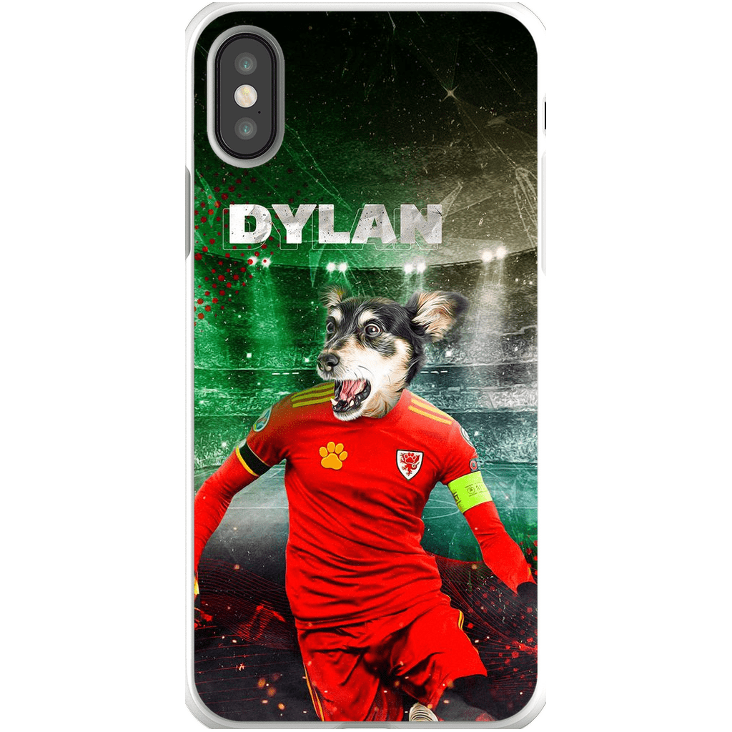 Funda para teléfono personalizada &#39;Wales Doggos Soccer&#39;