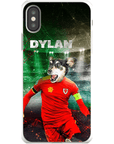 Funda para teléfono personalizada 'Wales Doggos Soccer'