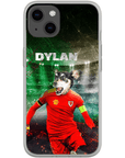 Funda para teléfono personalizada 'Wales Doggos Soccer'