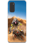 Funda para móvil personalizada 'El piloto de motocross'