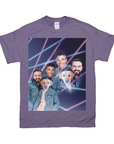 Camiseta personalizada '1980s Lazer Portrait 1 Pet/Humans(Males)' 