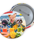 Pin personalizado The Beach Dog(s) (1 - 4 mascotas) 