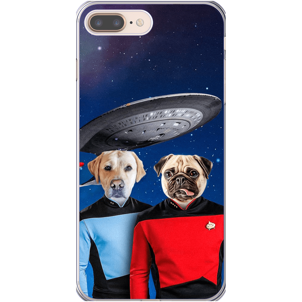 Funda personalizada para teléfono con 2 mascotas &#39;Doggo-Trek&#39;