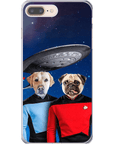 Funda personalizada para teléfono con 2 mascotas 'Doggo-Trek'