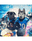 Puzzle personalizado de 2 mascotas 'Carolina Doggos'