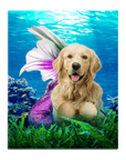 Lienzo de pie personalizado para mascotas 'La Sirena'