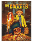 Manta personalizada para 2 mascotas 'The Doggies'