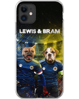 Funda personalizada para teléfono con 2 mascotas 'Scotland Doggos'