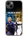 Funda personalizada para teléfono con 2 mascotas 'Finland Doggos'