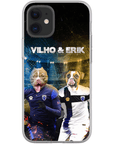 Funda personalizada para teléfono con 2 mascotas 'Finland Doggos'