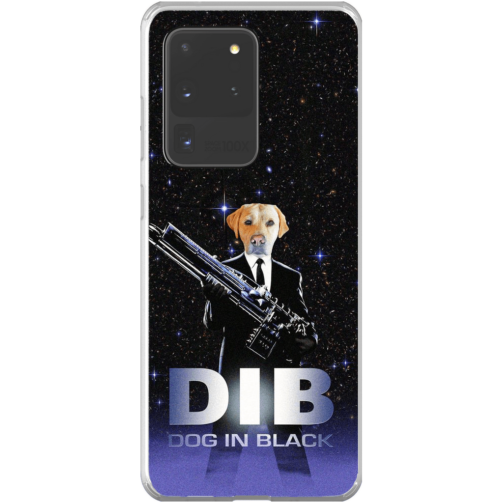 Funda para móvil personalizada &#39;Perro de negro&#39;