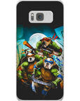 Funda personalizada para teléfono con 3 mascotas 'Teenage Mutant Ninja Doggos'