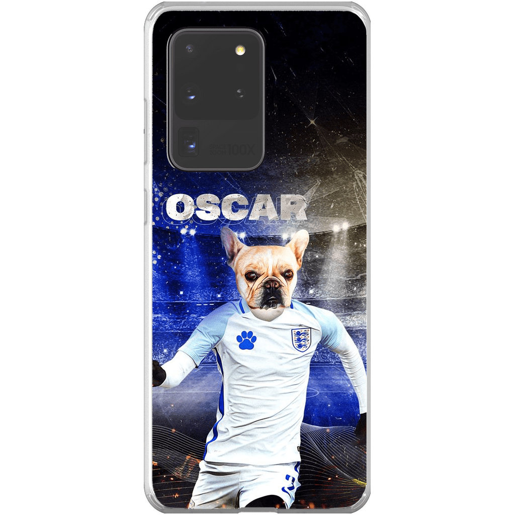 Funda para teléfono personalizada &#39;England Doggos Soccer&#39;