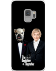 Funda personalizada para teléfono humano o mascota 'The Dogfather &amp; Dogmother'