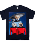 Camiseta personalizada con 3 mascotas 'Doggo-Trek'