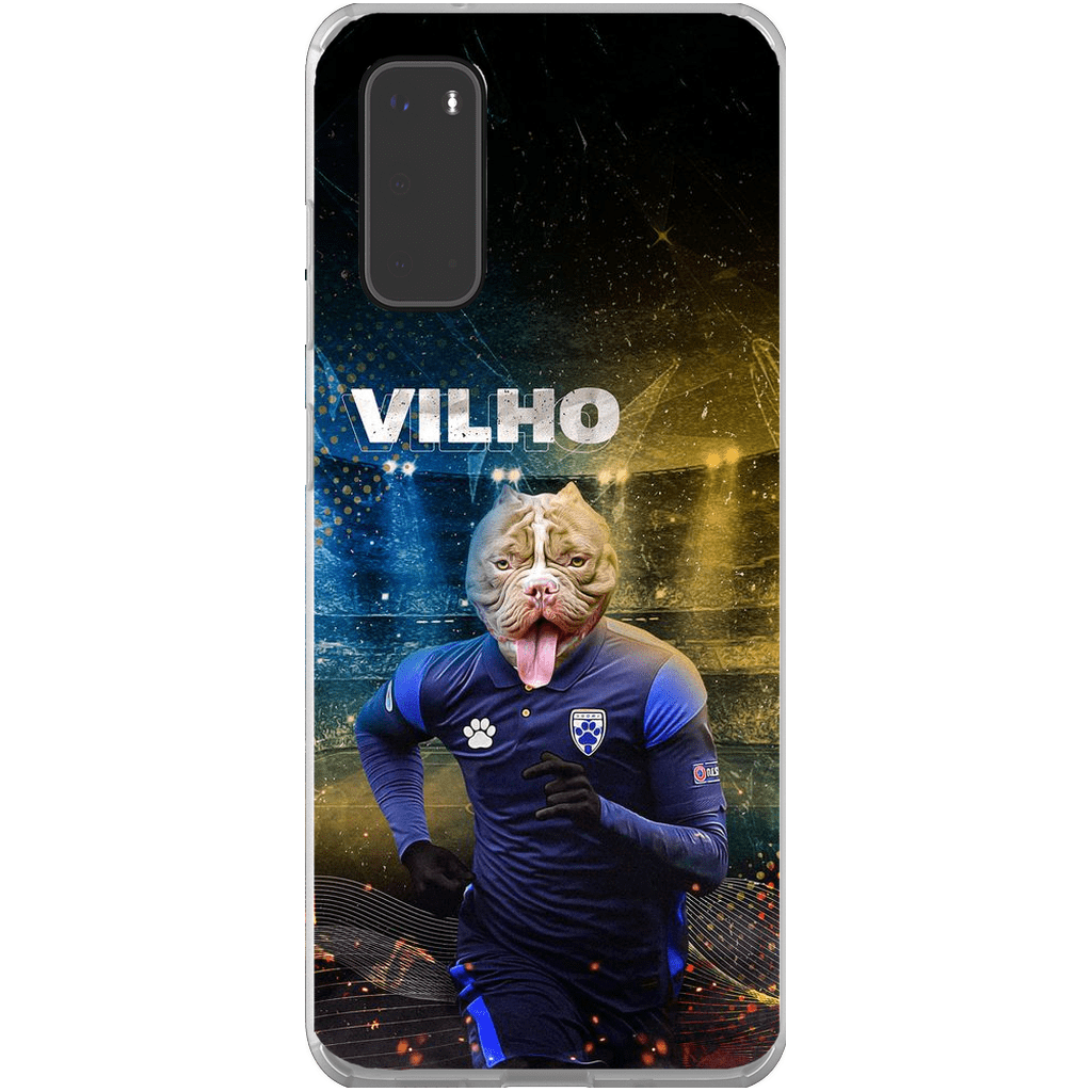 Funda para móvil personalizada &#39;Finland Doggos Soccer&#39;