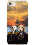 Funda personalizada para teléfono con 2 mascotas 'The Explorers'