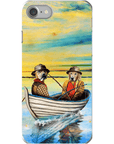 'Los Pescadores' Funda personalizada para teléfono con 2 mascotas