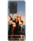 Funda personalizada para teléfono con 2 mascotas 'Titanic Doggos'